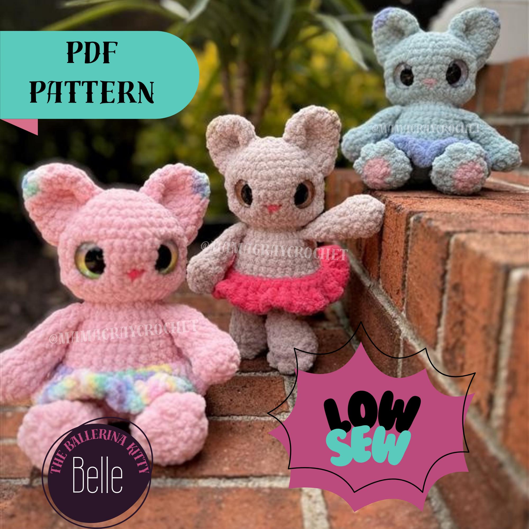 Belle the Ballerina Kitty Crochet Pattern