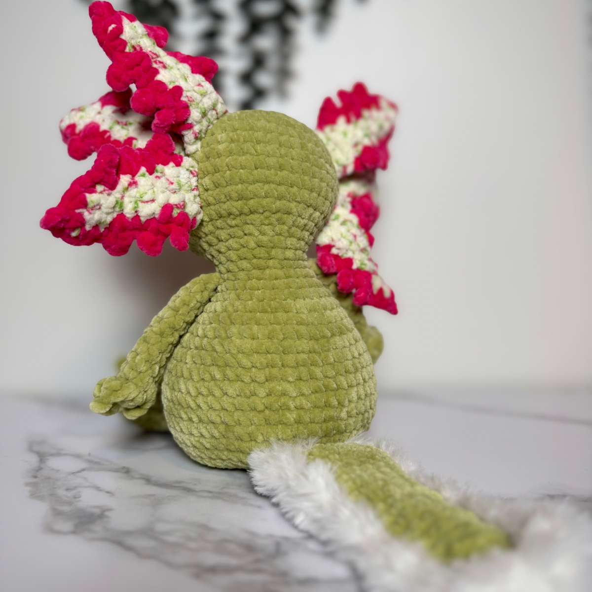 Handmade Crochet Axolotl Plushie – Albert the Axolotl Amigurumi