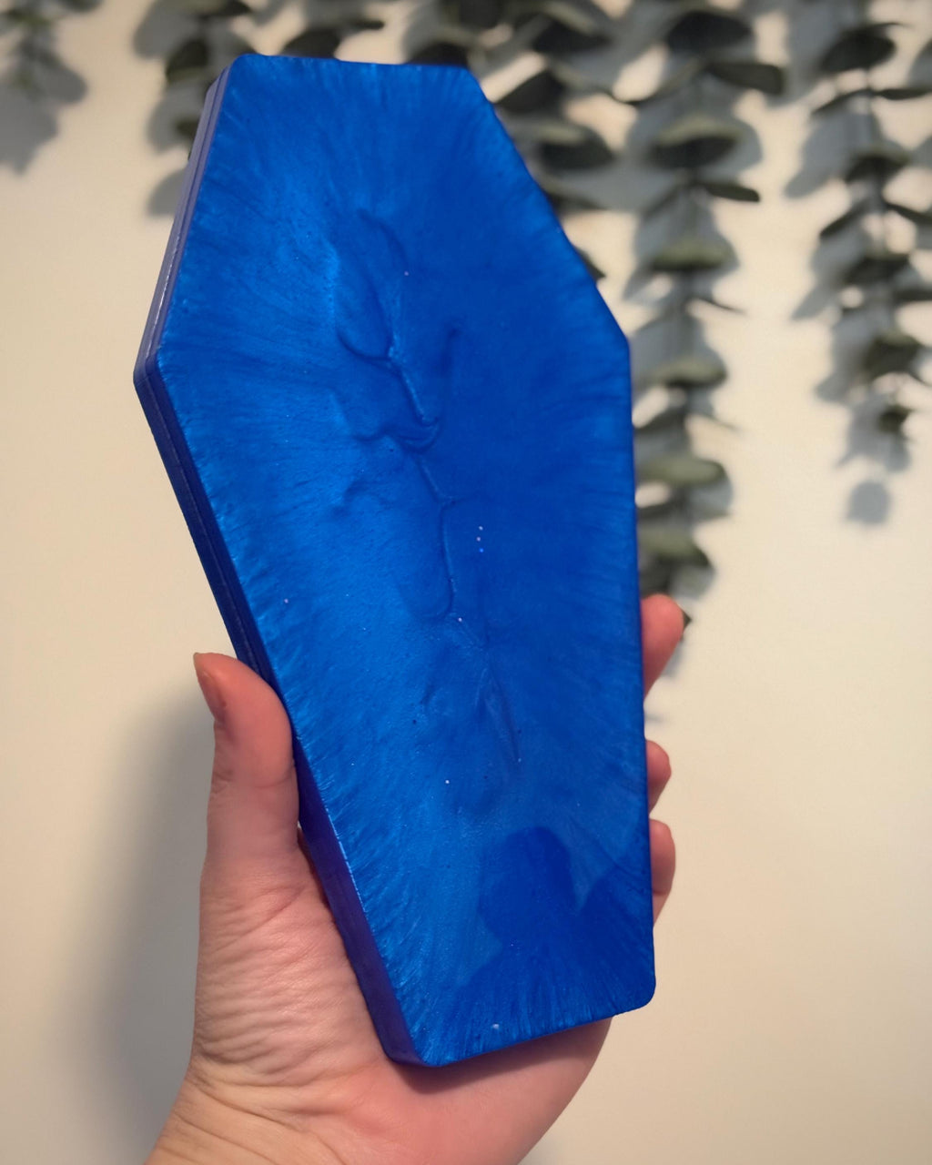 Resin Modern Coffin Tray | Finished Handmade Resin Art