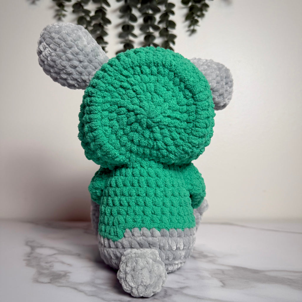 Grim the Emo Bunny Plush – Angry Pastel Goth Crochet Bunny