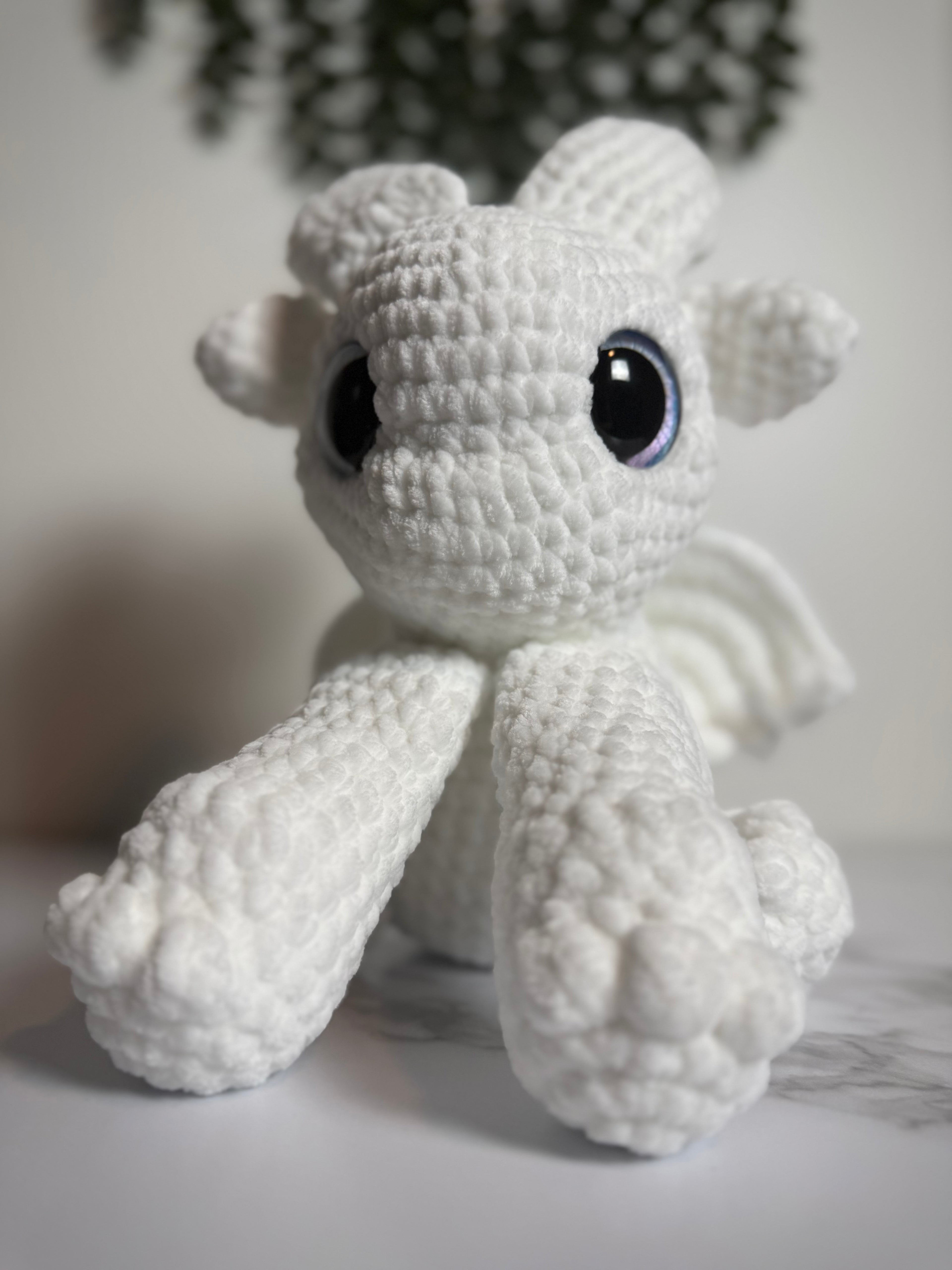 Dream the Mystic Dragon | Handmade Crochet Dragon Plush | Fantasy Stuffed Animal