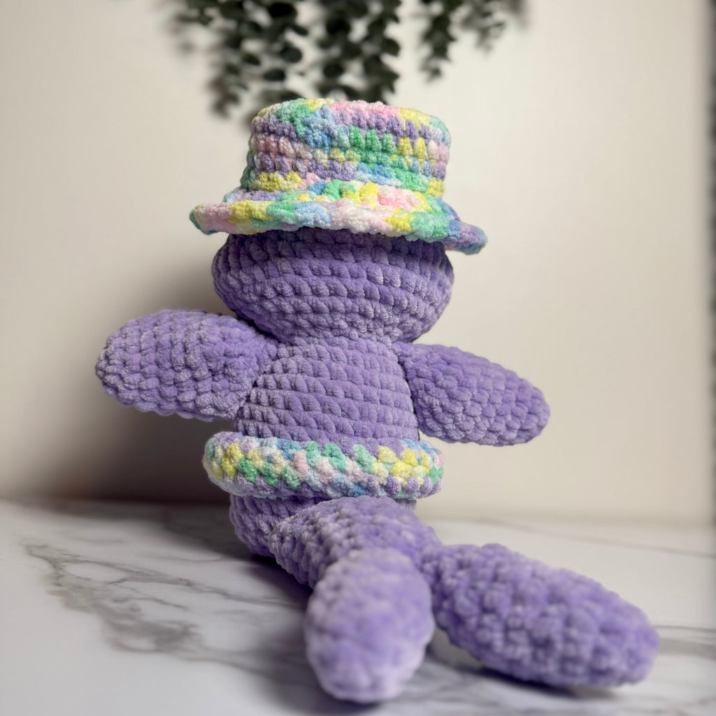 Handmade Crochet Seal Plush with Hat & Floatie | Salty Sea Pups Collection