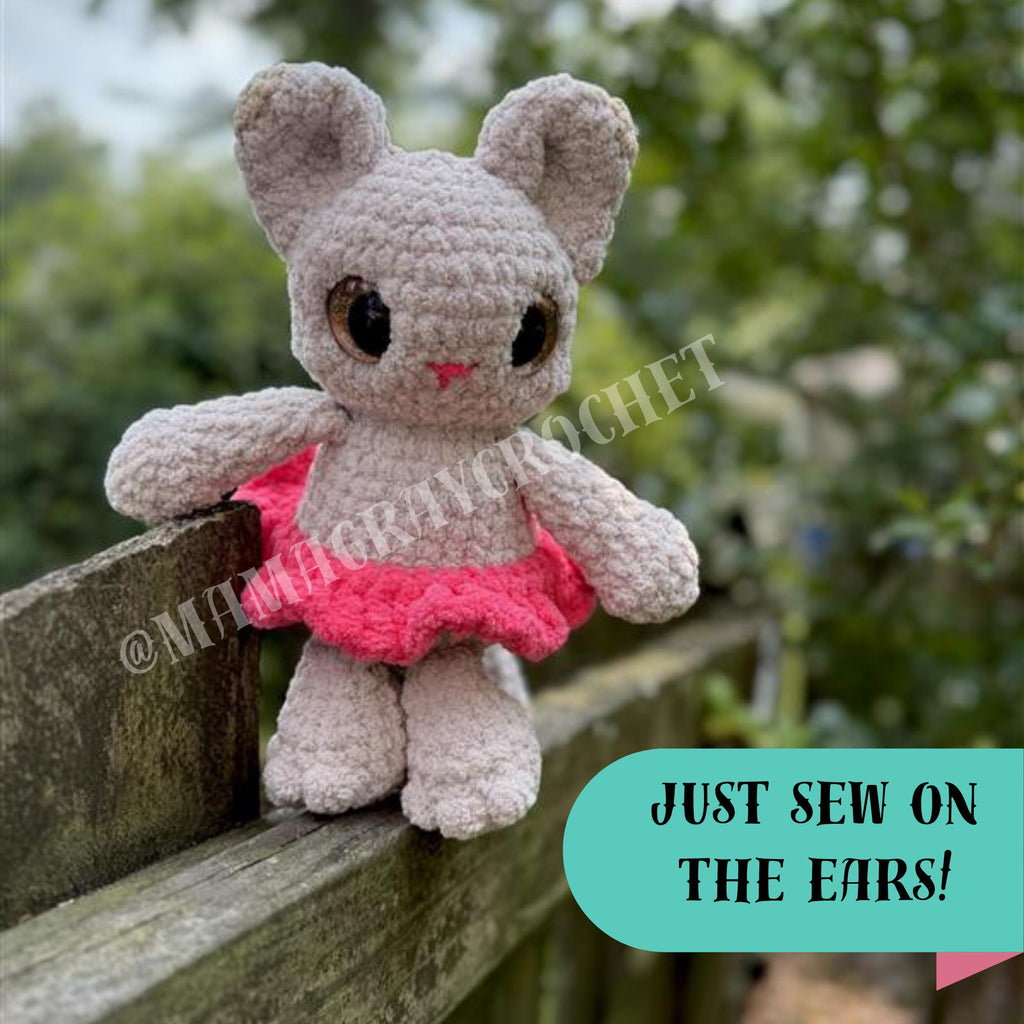 Belle the Ballerina Kitty Crochet Pattern