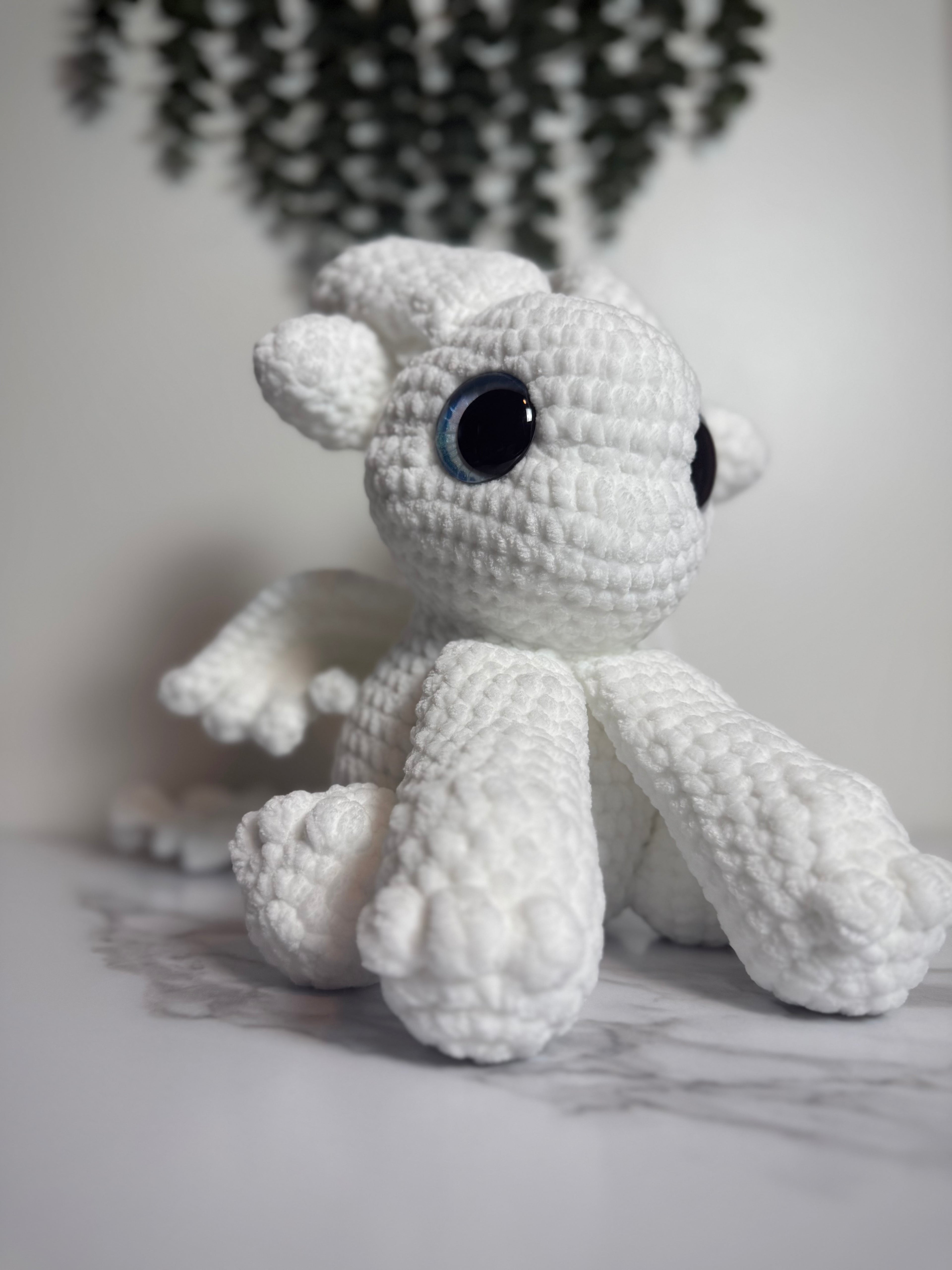 Dream the Mystic Dragon | Handmade Crochet Dragon Plush | Fantasy Stuffed Animal