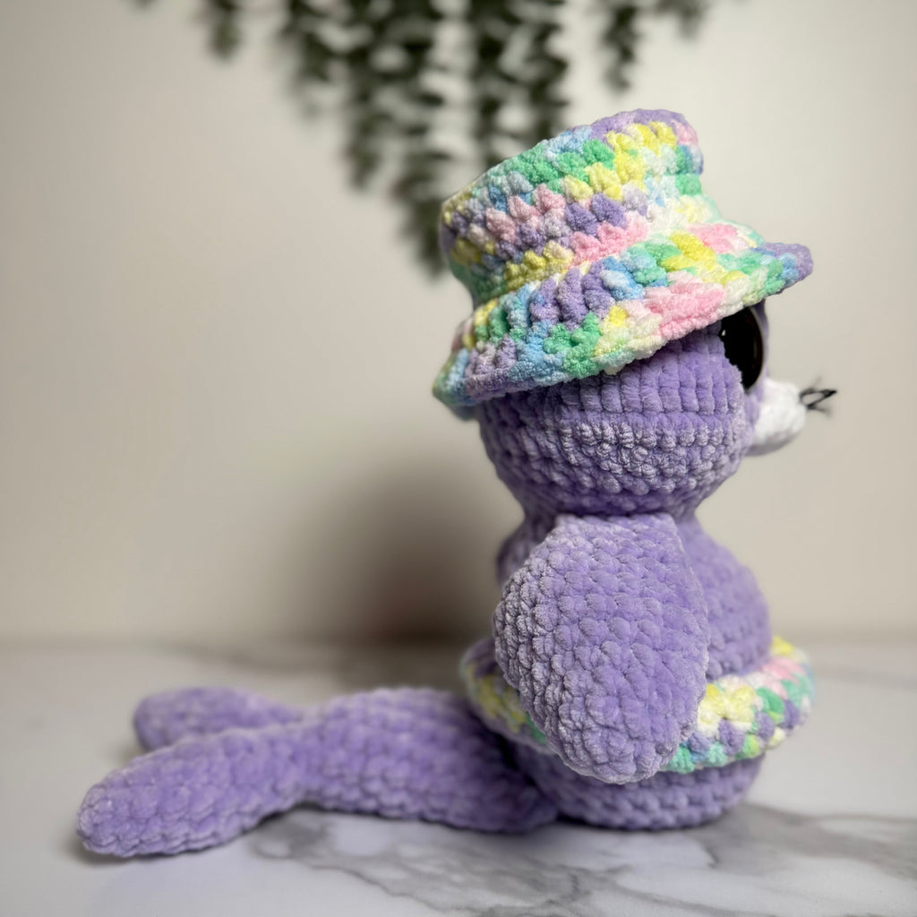 Handmade Crochet Seal Plush with Hat & Floatie | Salty Sea Pups Collection