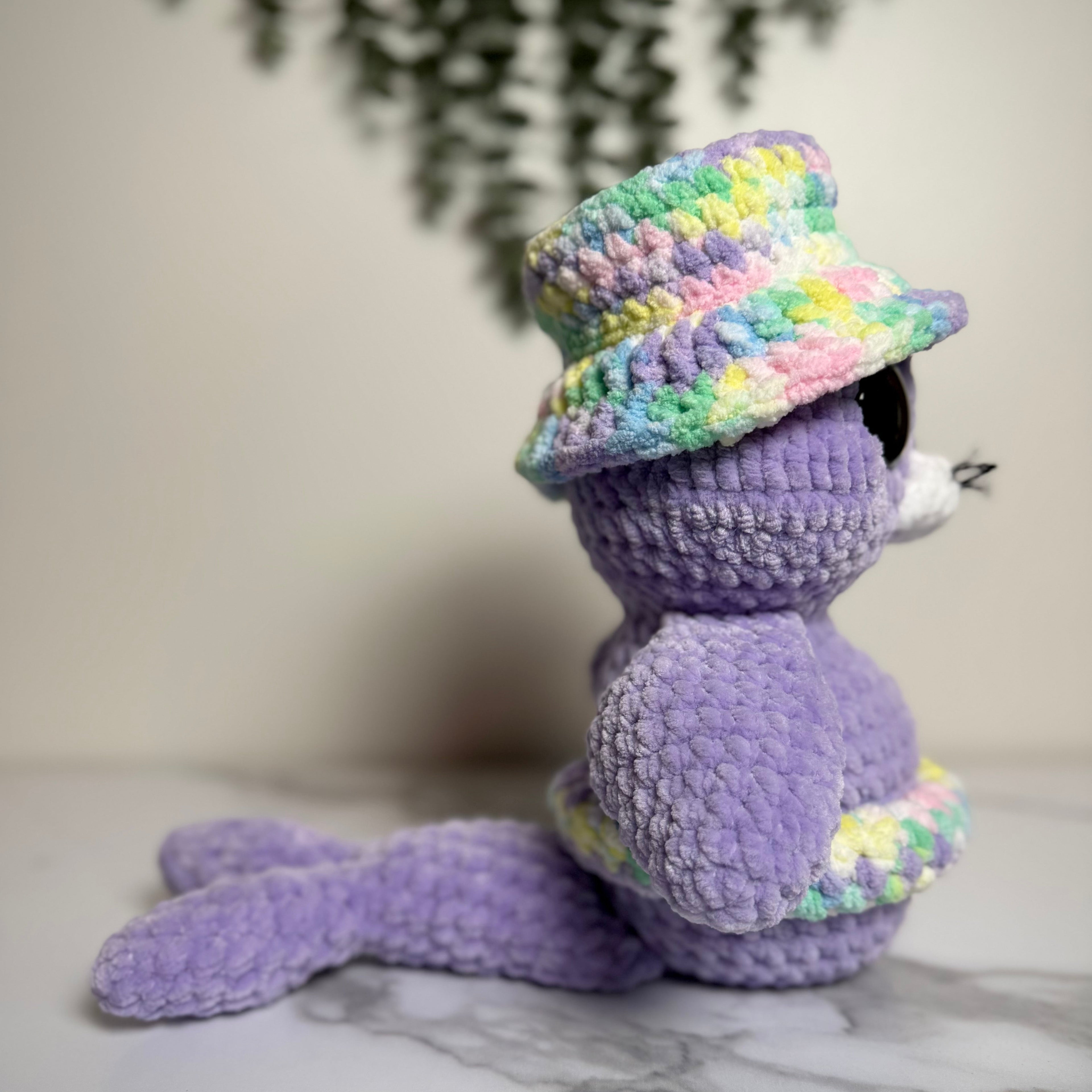 Handmade Crochet Seal Plush with Hat & Floatie | Salty Sea Pups Collection