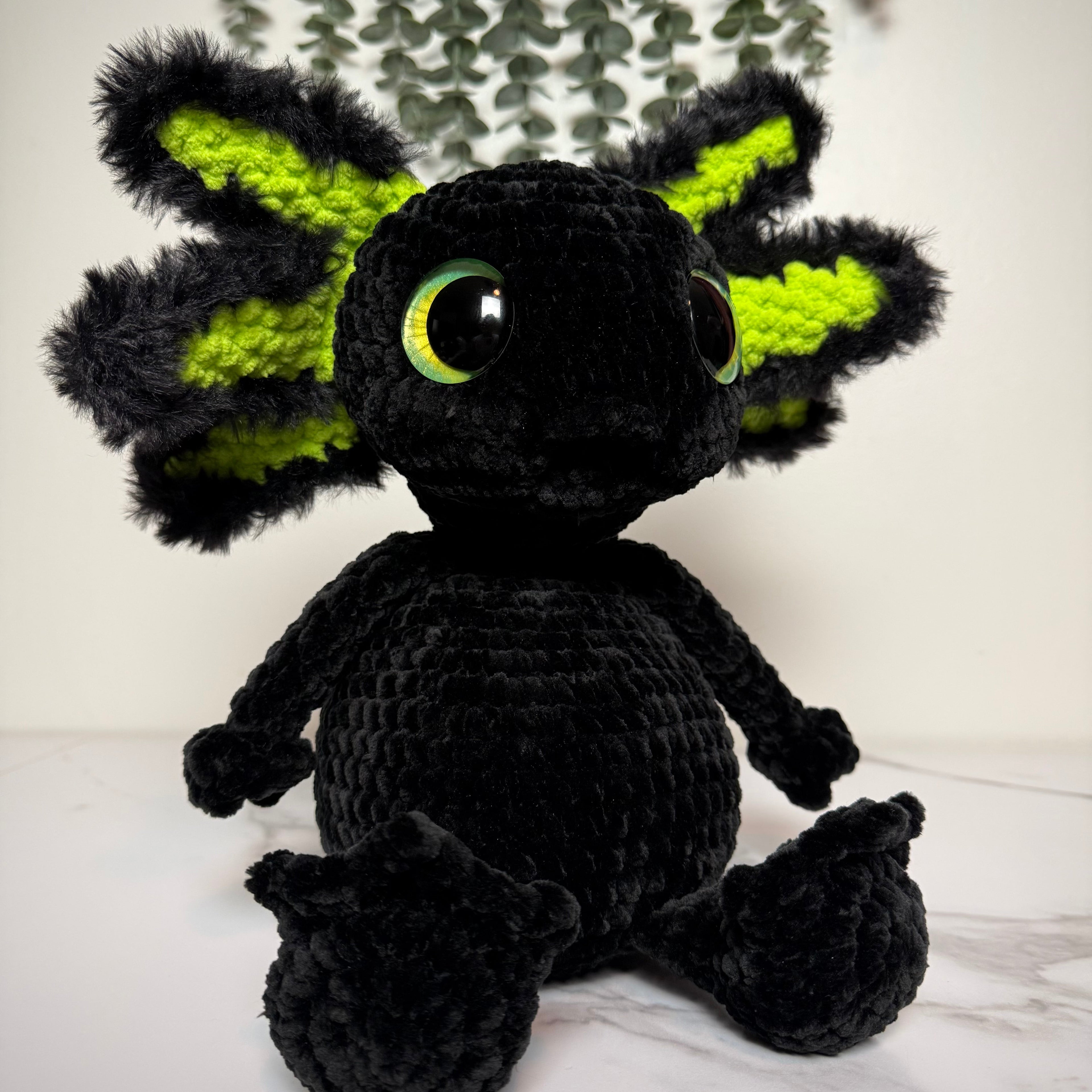 Handmade Crochet Axolotl Plushie – Albert the Axolotl Amigurumi