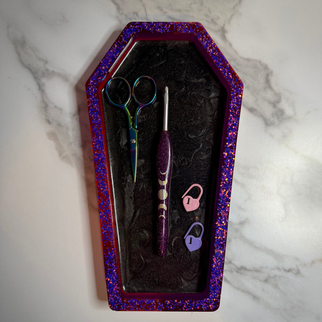 Resin Coffin Tray | Finished Handmade Resin Art