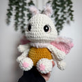 Lucy the Luna Moth Crochet Plushie – Handmade Gothic Luna Moth Stuffed Animal