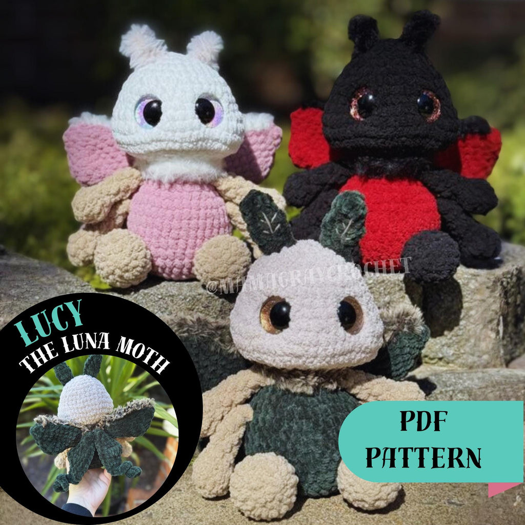Lucy the Luna Moth Crochet Pattern