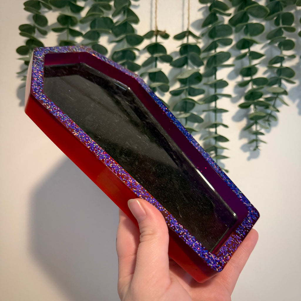 Resin Coffin Tray | Finished Handmade Resin Art