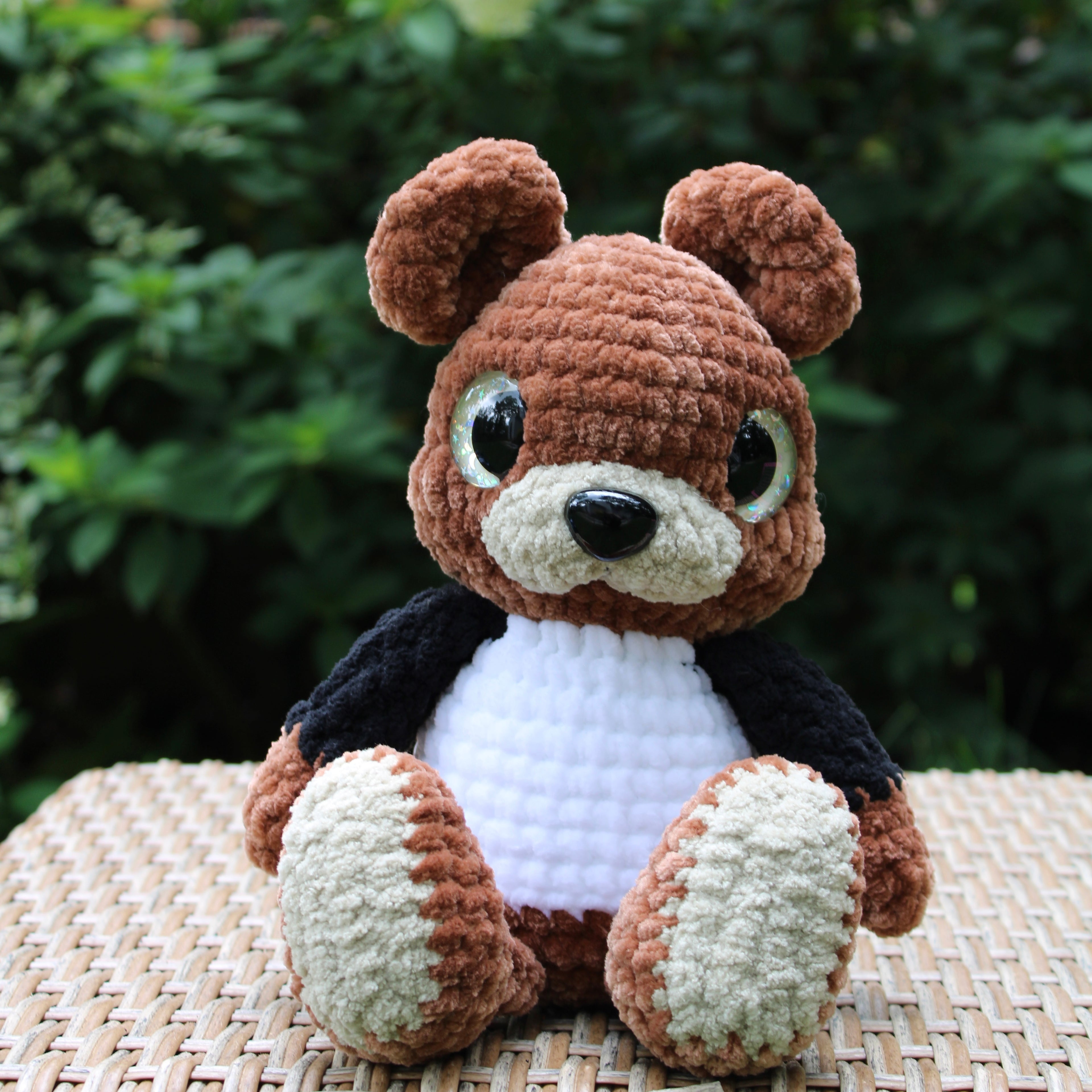 Basic Brody the Bear Finished Crochet Plushie | Handmade Amigurumi Teddy Bear