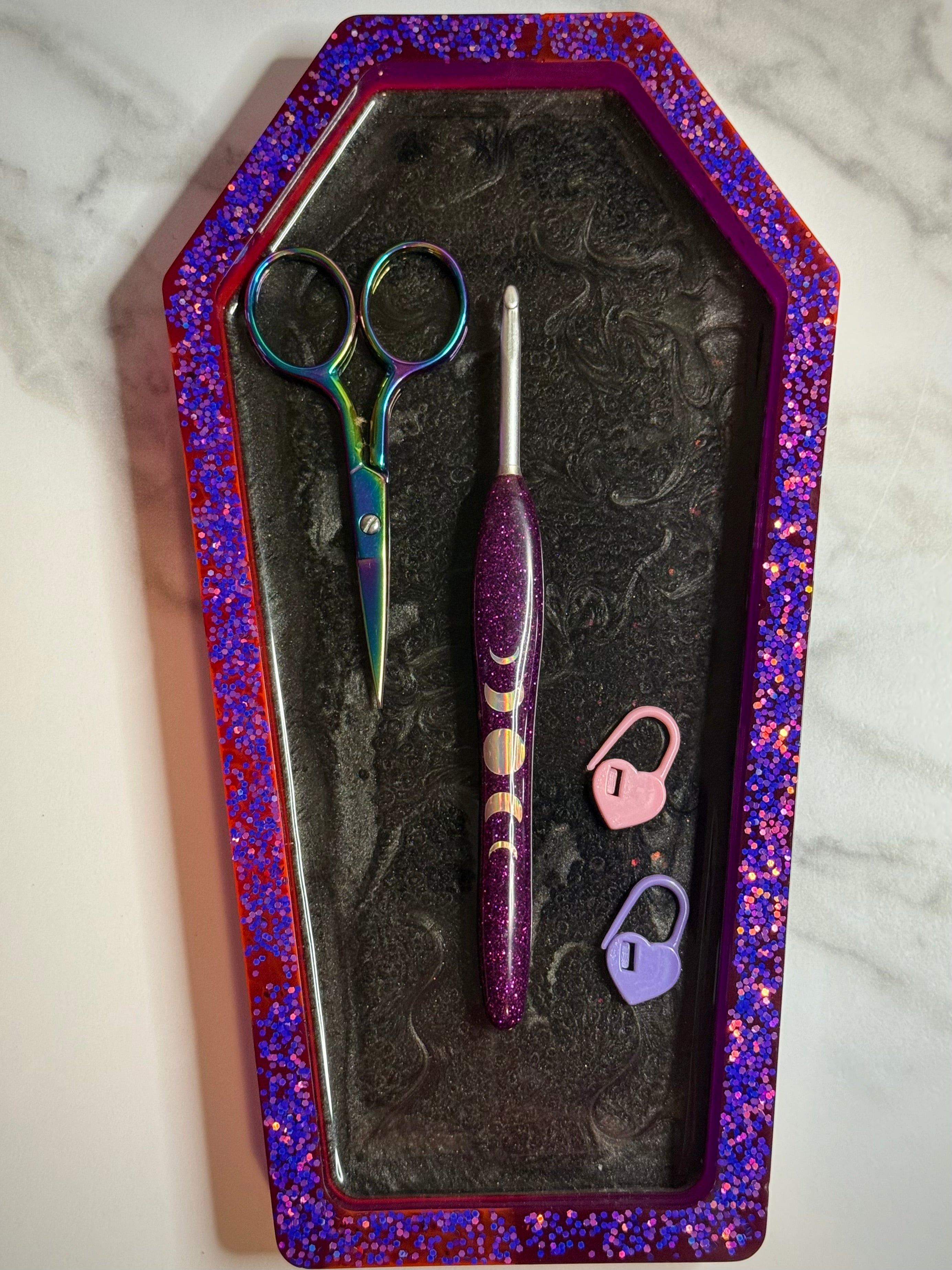 Resin Coffin Tray | Finished Handmade Resin Art