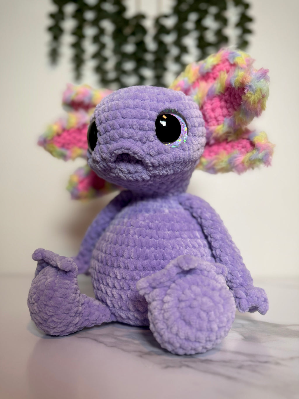 Custom Handmade Crochet Axolotl Plushie – Albert the Axolotl Amigurumi (One of a Kind)