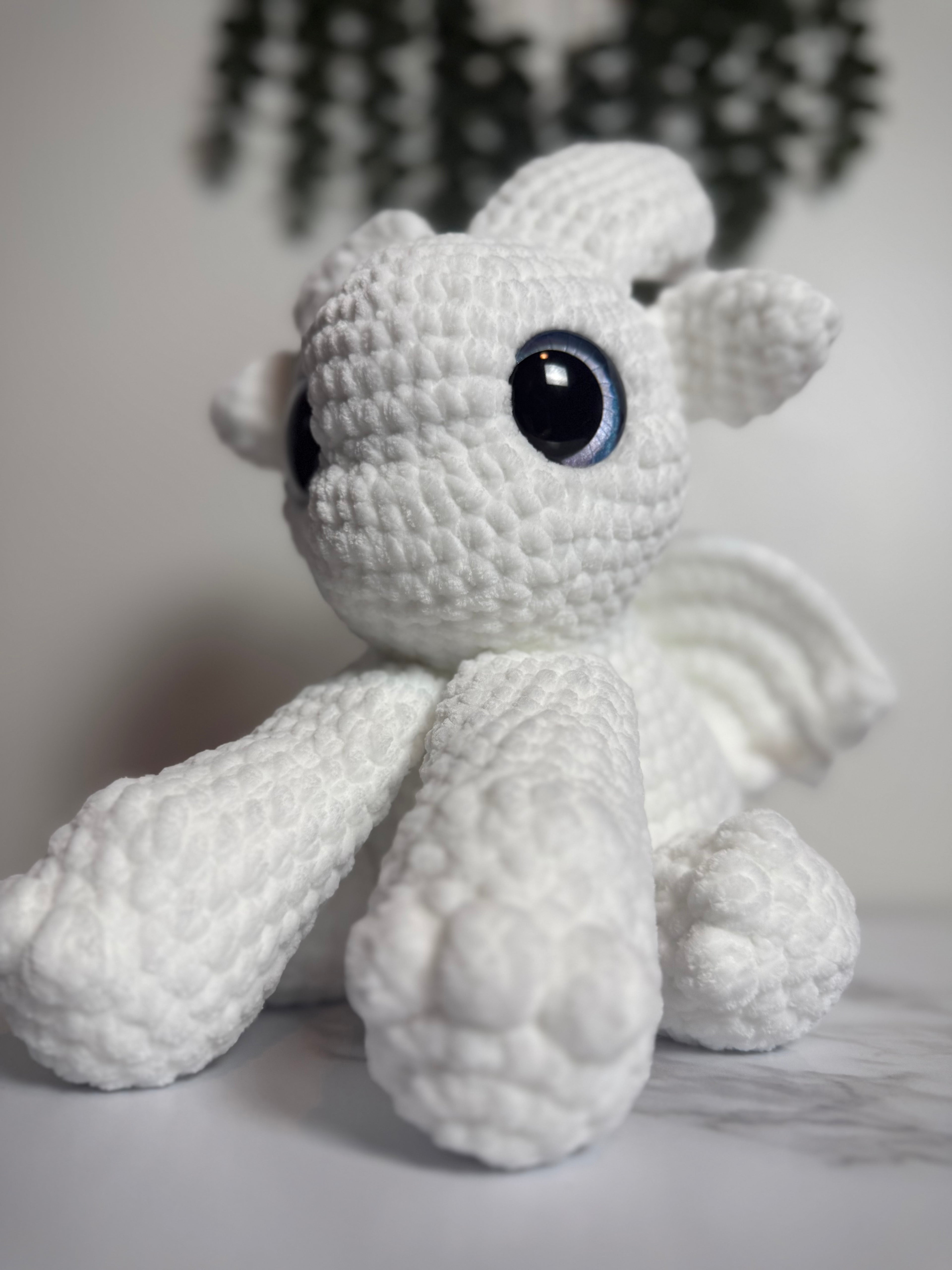 Dream the Mystic Dragon | Handmade Crochet Dragon Plush | Fantasy Stuffed Animal