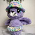 Handmade Crochet Seal Plush with Hat & Floatie | Salty Sea Pups Collection