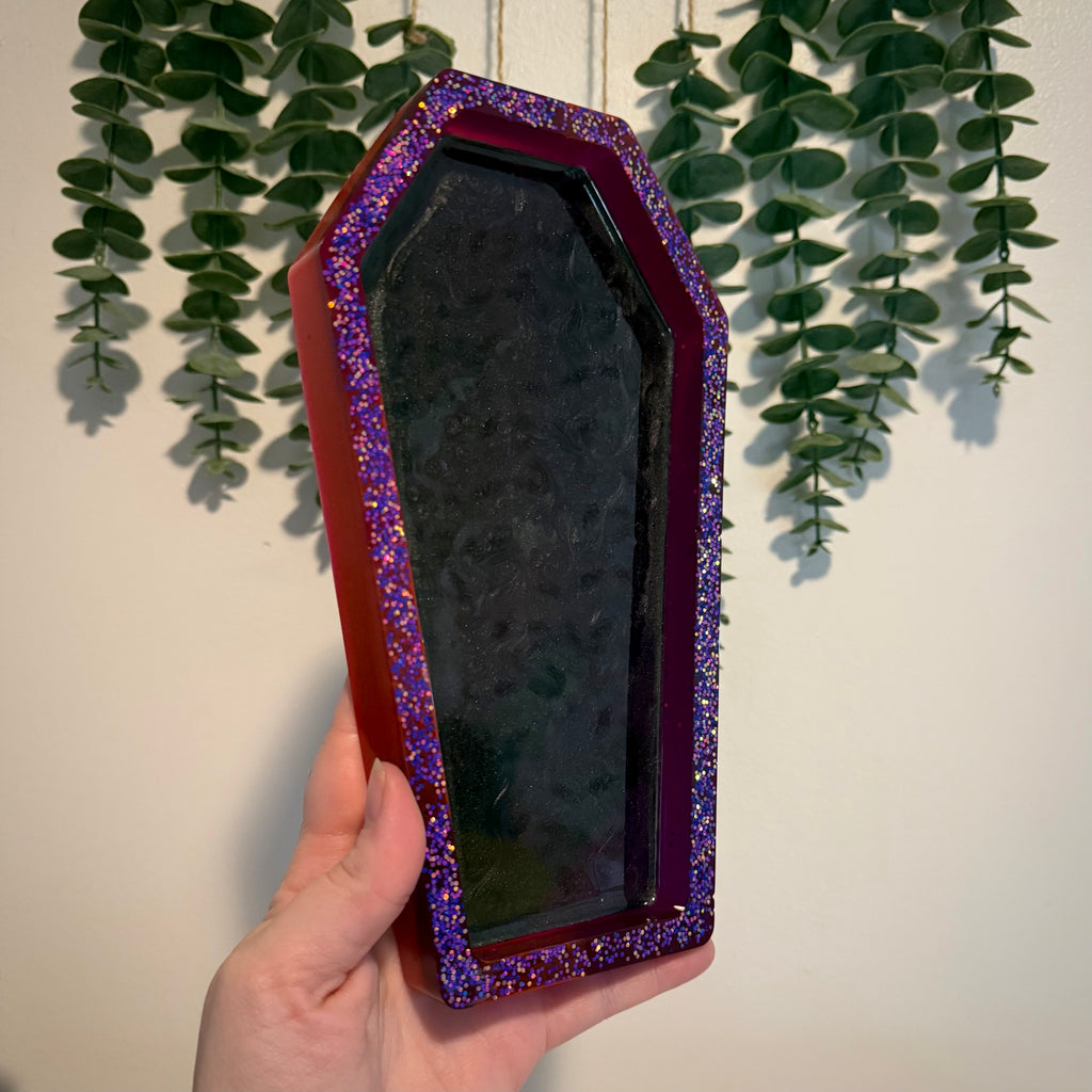 Resin Coffin Tray | Finished Handmade Resin Art