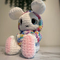 Grim the Emo Bunny Plush – Sad Pastel Goth Crochet Bunny