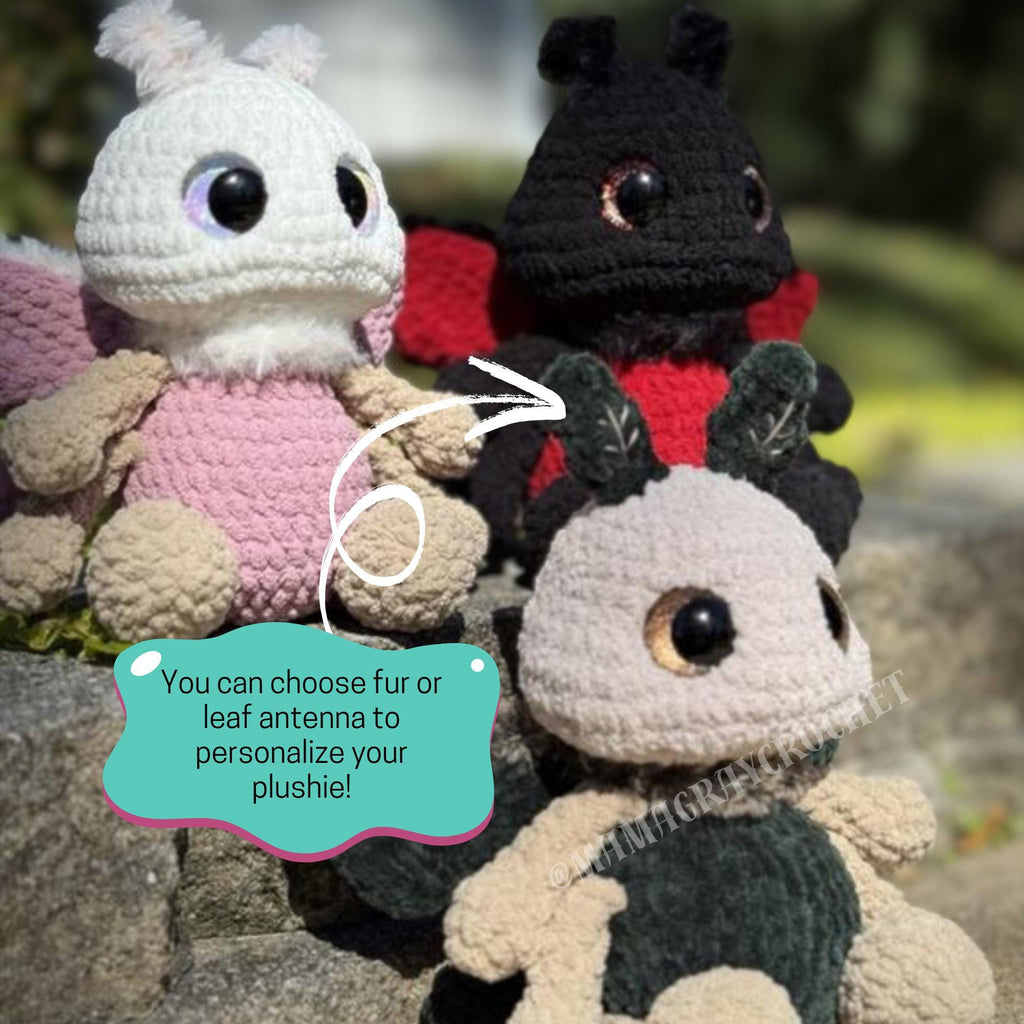 Lucy the Luna Moth Crochet Pattern